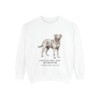 Chesapeake Bay Retriever Latin Sweatshirt, White, front view