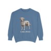 chi-poo-sweatshirt-blue-jean Chi-Poo Sweatshirt, Blue Jean, front view