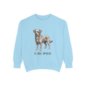 Chi-Poo Sweatshirt, Chambray, front view