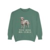 Chi-Poo Humor Sweatshirt, Light Green, front view