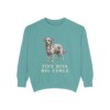 Chi-Poo Humor Sweatshirt, Seafoam, front view