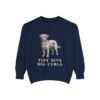 Chi-Poo Humor Sweatshirt, True Navy, front view
