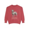 chi-poo-sweatshirt-latin-crimson Chi-Poo Latin Sweatshirt, Crimson, front view