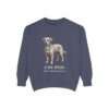 chi-poo-sweatshirt-latin-denim Chi-Poo Latin Sweatshirt, Denim, front view