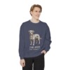 chi-poo-sweatshirt-latin-denim-person-1-front Chi-Poo Latin Sweatshirt, Denim, person 1 front