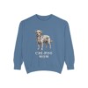 Chi-Poo Mom Sweatshirt, Blue Jean, front view