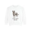 Chi-Poo Mom Sweatshirt, White, front view