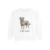 chi-poo-sweatshirt-white Chi-Poo Sweatshirt, White, front view