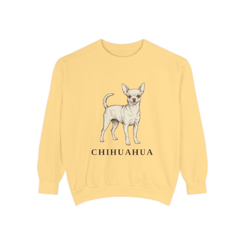 chihuahua-sweatshirt-butter Chihuahua Sweatshirt, Butter, front view