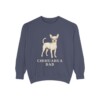 Chihuahua Dad Sweatshirt, Denim, front view