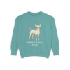 Chihuahua Dad Sweatshirt, Seafoam, front view