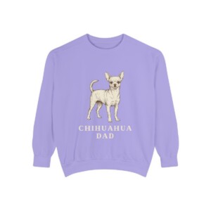 Chihuahua Dad Sweatshirt, Violet, front view