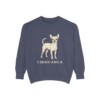chihuahua-sweatshirt-denim Chihuahua Sweatshirt, Denim, front view