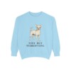 Chihuahua Humor Sweatshirt, Chambray, front view