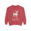 Chihuahua Humor Sweatshirt, Crimson, front view