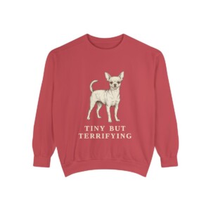 Chihuahua Humor Sweatshirt, Crimson, front view