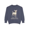 Chihuahua Humor Sweatshirt, Denim, front view
