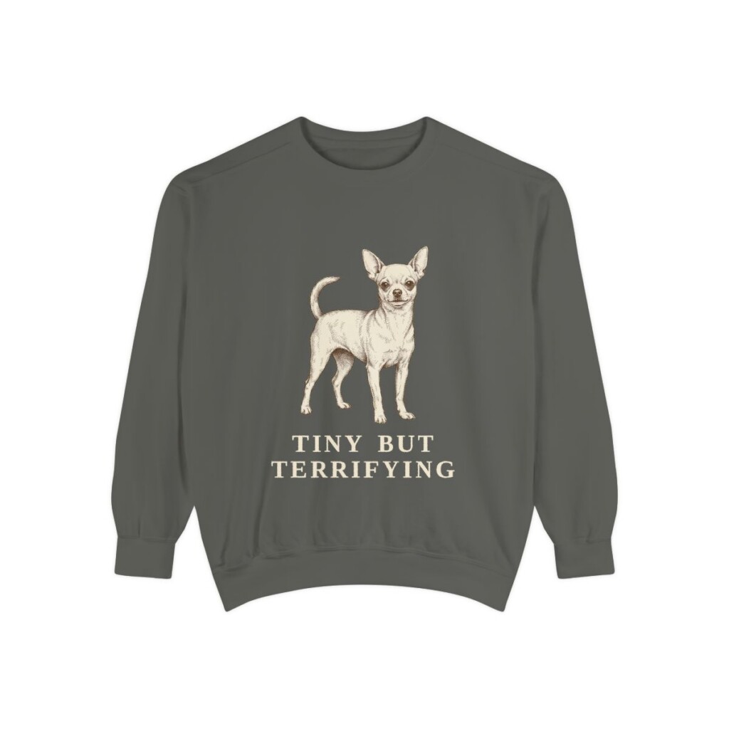 Chihuahua Humor Sweatshirt, Pepper, front view