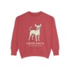 Chihuahua Latin Sweatshirt, Crimson, front view