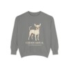 Chihuahua Latin Sweatshirt, Grey, front view