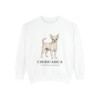 Chihuahua Latin Sweatshirt, White, front view