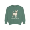 chihuahua-sweatshirt-light-green Chihuahua Sweatshirt, Light Green, front view
