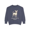 Chihuahua Mom Sweatshirt, Denim, front view