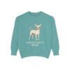 Chihuahua Mom Sweatshirt, Seafoam, front view