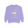 chihuahua-sweatshirt-violet Chihuahua Sweatshirt, Violet, front view