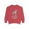 Chinese Crested Dad Sweatshirt, Crimson, front view