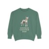 Chinese Crested Dad Sweatshirt, Light Green, front view