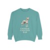 Chinese Crested Dad Sweatshirt, Seafoam, front view
