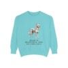 Chinese Crested Humor Sweatshirt, Chalky Mint, front view