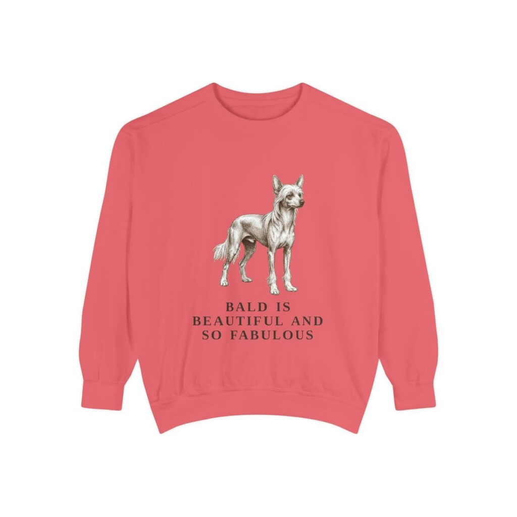 Chinese Crested Humor Sweatshirt, Watermelon, front view