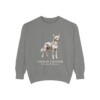 Chinese Crested Latin Sweatshirt, Grey, front view