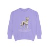 Chinese Crested Latin Sweatshirt, Violet, front view