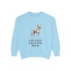 chinese-crested-sweatshirt-mom-chambray Chinese Crested Mom Sweatshirt, Chambray, front view
