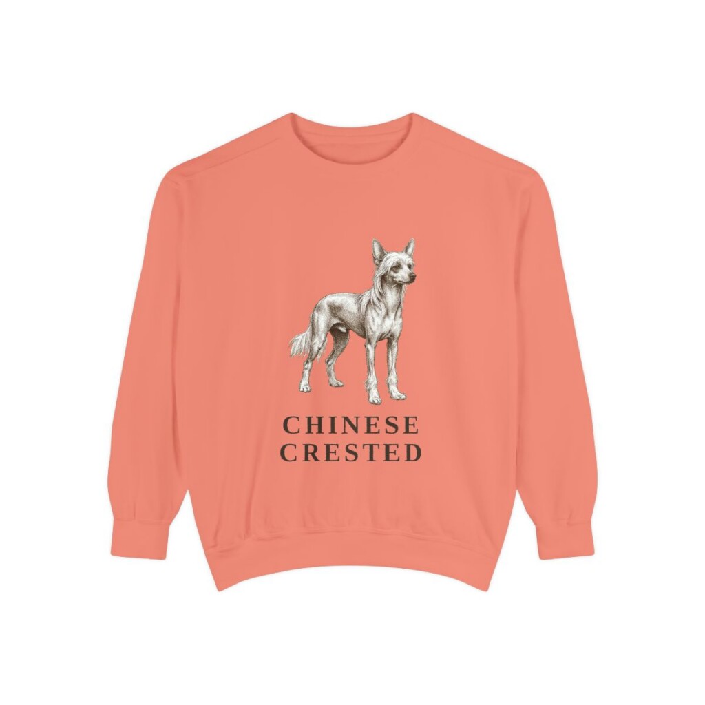 Chinese Crested Sweatshirt, Terracotta, front view