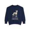 Chinese Crested Sweatshirt, True Navy, front view
