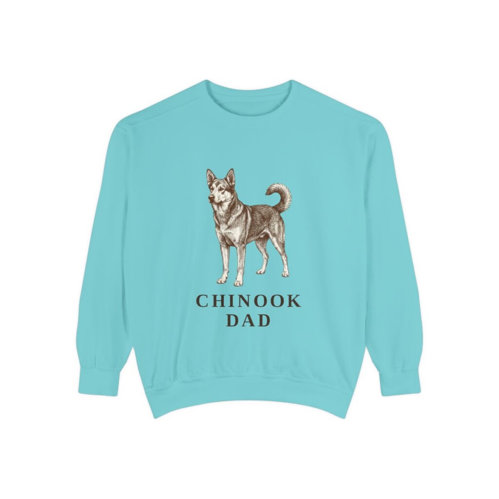 chinook-sweatshirt-dad-chalky-mint Chinook Dad Sweatshirt, Chalky Mint, front view