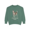 chinook-sweatshirt-dad-light-green Chinook Dad Sweatshirt, Light Green, front view
