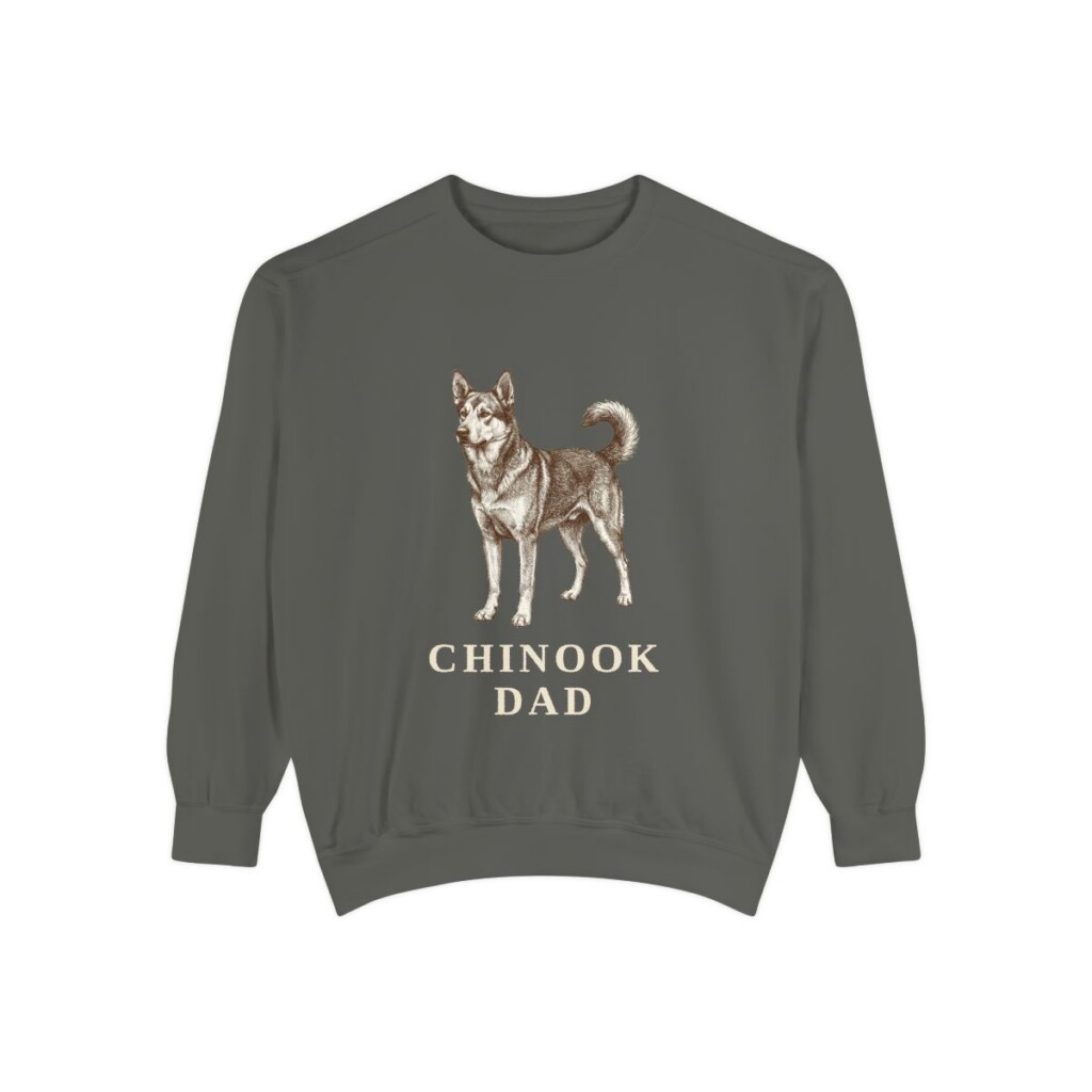 chinook-sweatshirt-dad-pepper Chinook Dad Sweatshirt, Pepper, front view