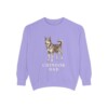chinook-sweatshirt-dad-violet Chinook Dad Sweatshirt, Violet, front view