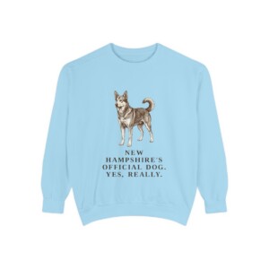 Chinook Humor Sweatshirt, Chambray, front view