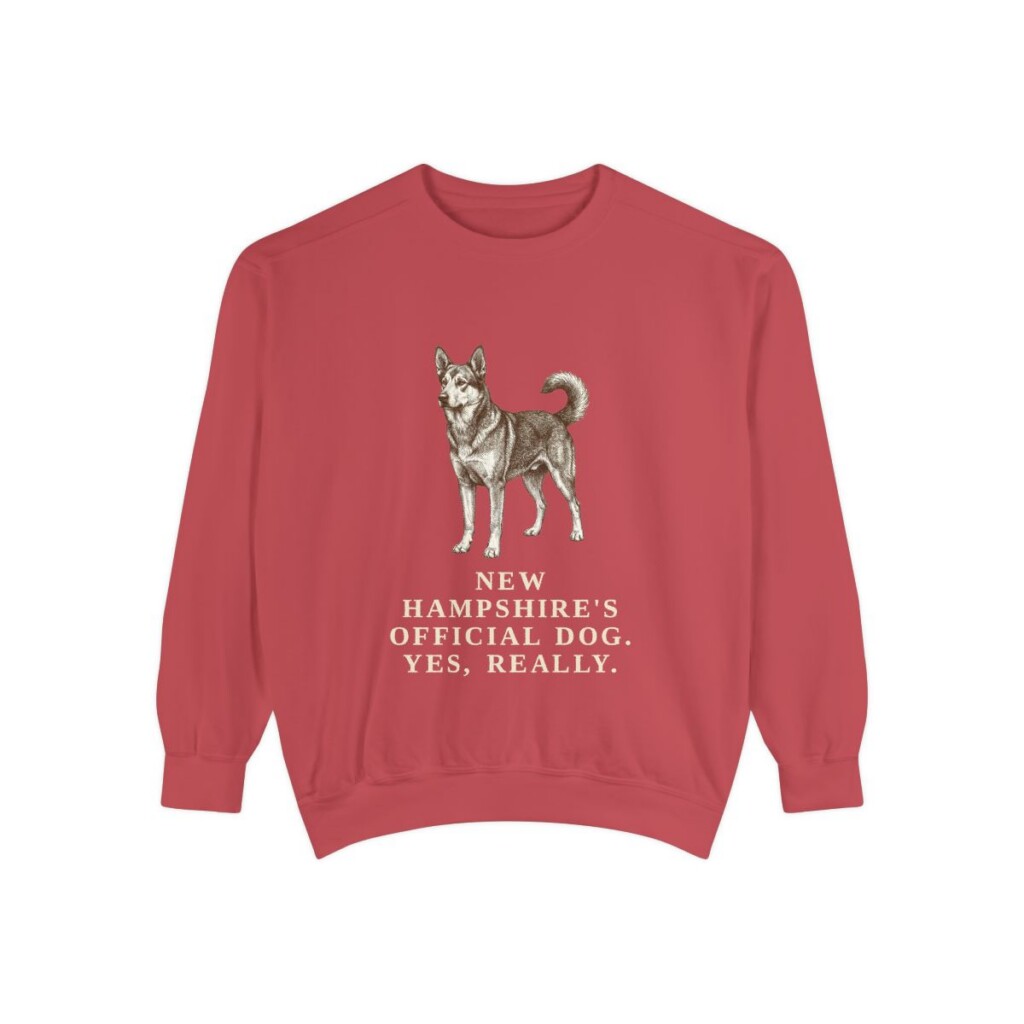Chinook Humor Sweatshirt, Crimson, front view
