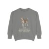 Chinook Humor Sweatshirt, Grey, front view