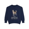 Chinook Humor Sweatshirt, True Navy, front view