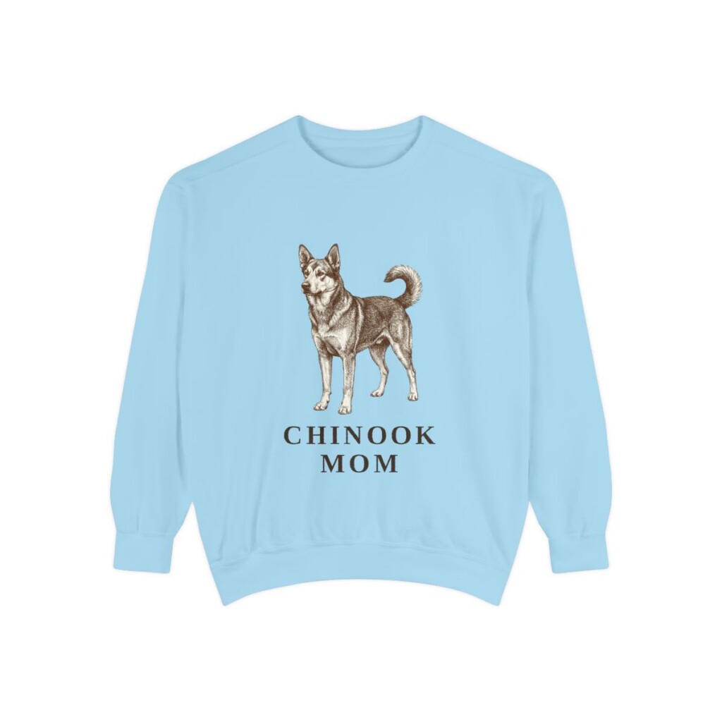 Chinook Mom Sweatshirt, Chambray, front view