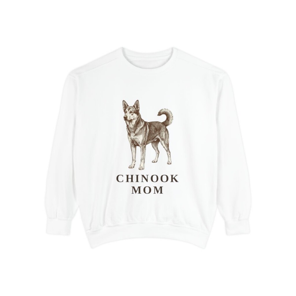 Chinook Mom Sweatshirt, White, front view