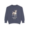 Chipin Dad Sweatshirt, Denim, front view
